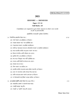CU-2021 B.A. (Honours) History Semester-VI Paper-CC-13 QP.pdf