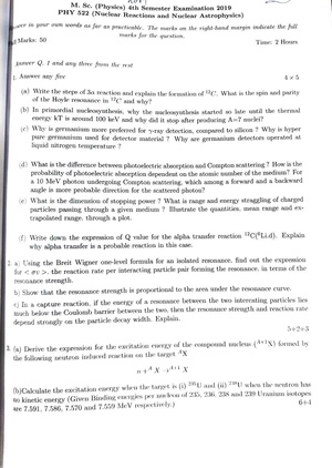 CU-2019 M.Sc. Physics Semester-IV Paper-PHY-522 Nuclear Reactions & Nuclear Astrophysics QP.pdf