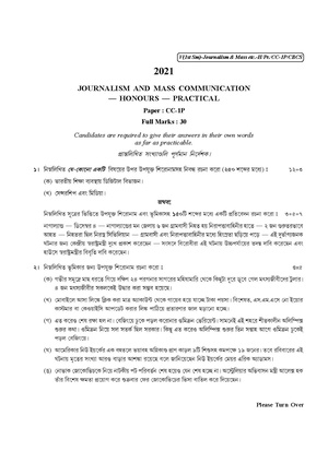 CU-2021 B.A. (Honours) Journalism Semester-1 Paper-CC-1P QP.pdf