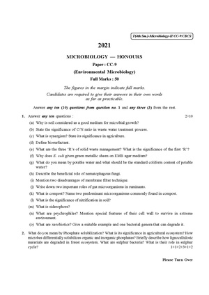 CU-2021 B.Sc. (Honours) Microbiology Semester-IV Paper-CC-9 QP.pdf