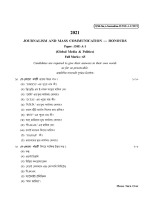 CU-2021 B.A. (Honours) Journalism Semester-5 Paper-DSE-A-1 QP.pdf