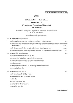 CU-2021 B.A. (General) Education Semester-II Paper-CC2-GE2 QP.pdf