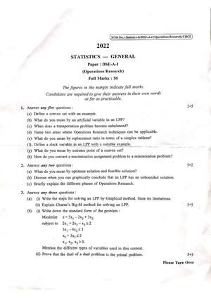 CU-2022 B.Sc. (General) Statistics Semester-5 Paper-DSE-A-1 QP.pdf