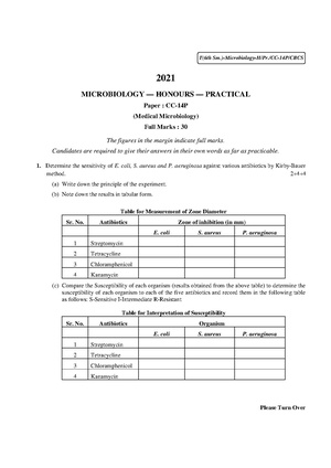 CU-2021 B.Sc. (Honours) Microbiology Semester-VI Paper-CC-14P Practical QP.pdf
