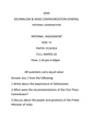 GC-2020 B.A. (General) Journalism & Mass Communication Semester-IV Paper-CC-4-GE-4 QP.pdf