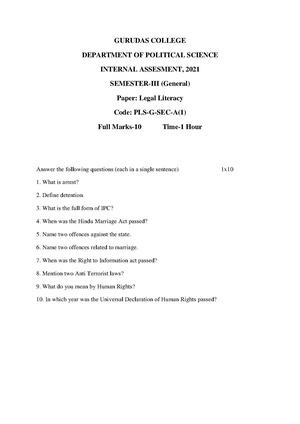 GC-2020 B.A. (General) Political Science Semester-III Paper-SEC-A-1 IA QP.pdf