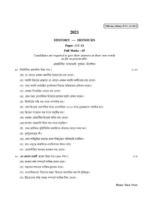 CU-2021 B.A. (Honours) History Semester-5 Paper-CC-11 QP.pdf