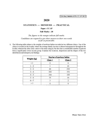CU-2020 B.Sc. (Honours) Statistics Semester-I Paper-CC-1P Practical QP.pdf