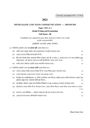 CU-2021 B.A. (Honours) Journalism Semester-3 Paper-SEC-A-1 QP.pdf