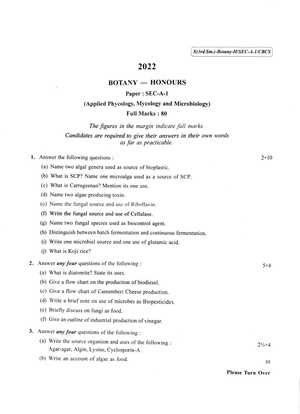 CU-2022 B.Sc. (Honours) Botany Semester-3 Paper-SEC-A-1 QP.pdf