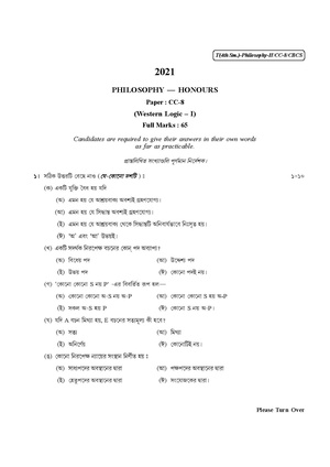 CU-2021 B.A. (Honours) Philosophy Semester-IV Paper-CC-8 QP.pdf