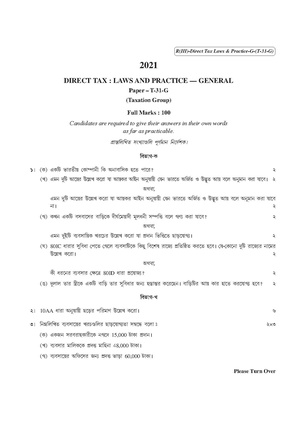 CU-2021 B. Com. (General) Direct Tax Part-III Paper-T31G QP.pdf