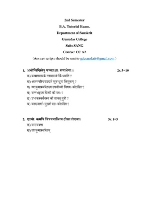 GC-2021 B.A. (General) Sanskrit Semester-II Paper-CC-A-2 TE QP.pdf