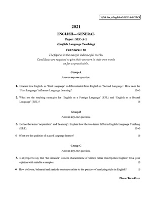 CU-2021 B.A. (General) English Semester-5 Paper-SEC-A-1 QP.pdf