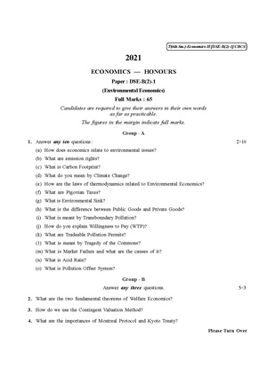 CU-2021 B.A. B.Sc. (Honours) Economics Semester-VI Paper-DSE-B(2)-1 QP.pdf