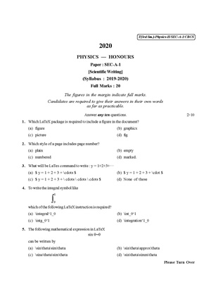CU-2020 B.Sc. (Honours) Physics Semester-III Paper-SEC-A-1 QP.pdf