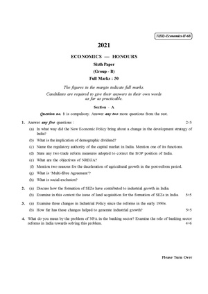 CU-2021 B.A. B.Sc. (Honours) Economics Part-III Paper-VI (Group-B) QP.pdf