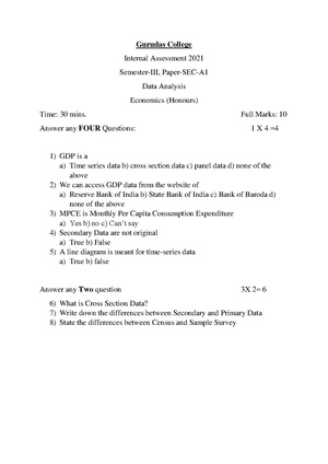 GC-2021 B.Sc. (Honours) Economics Semester-III Paper-SEC-A-1 IA QP.pdf