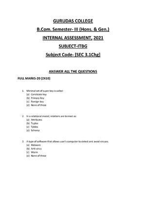 GC-2021 B. Com. (Honours & General) Information Technology Semester-V Paper-SEC-3.1CHG IA QP.pdf