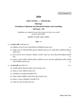 CU-2020 B.A. (Honours) Education Part-III Paper-V QP.pdf