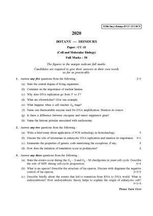 CU-2020 B.Sc. (Honours) Botany Semester-V Paper-CC-11 QP.pdf