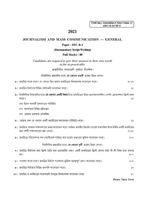 CU-2021 B.A. (General) Journalism Semester-IV Paper-SEC-B-1 QP.pdf