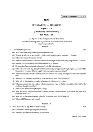 CU-2020 B.A. B.Sc. (Honours) Economics Semester-I Paper-CC-1 QP.pdf