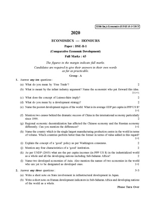 CU-2020 B.A. B.Sc. (Honours) Economics Semester-V Paper-DSE-B-1 QP.pdf