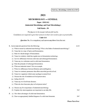 CU-2021 B.Sc. (General) Microbiology Semester-VI Paper-DSE-B-2 QP.pdf