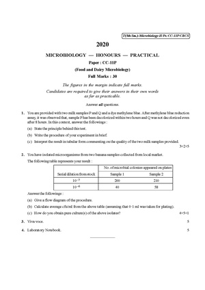 CU-2020 B.Sc. (Honours) Microbiology Semester-V Paper-CC-11P Practical QP.pdf