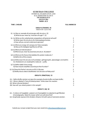 GC-2020 B.Sc. (Honours) Microbiology Semester-II Paper-CC-3 QP.pdf