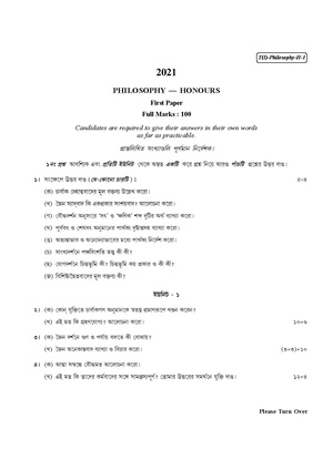 CU-2021 B.A. (Honours) Philosophy Part-I Paper-I QP.pdf
