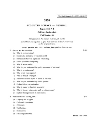 CU-2020 B.Sc. (General) Computer Science Semester-III Paper-SEC-A-2 QP.pdf