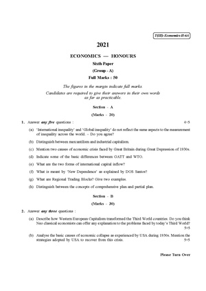 CU-2021 B.A. B.Sc. (Honours) Economics Part-III Paper-VI (Group-A) QP.pdf