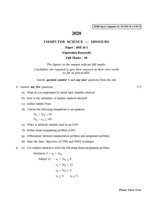 CU-2020 B.Sc. (Honours) Computer Science Semester-V Paper-DSE-B-1 QP.pdf