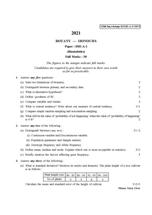CU-2021 B.Sc. (Honours) Botany Semester-5 Paper-DSE-A-1 QP.pdf