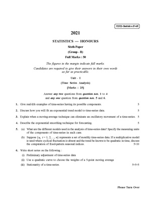 CU-2021 B.Sc. (Honours) Statistics Part-III Paper-VI (Group-B) QP.pdf