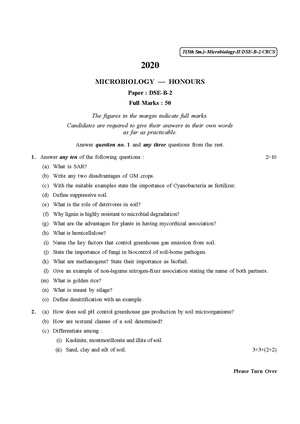 CU-2020 B.Sc. (Honours) Microbiology Semester-V Paper-DSE-B-2 QP.pdf