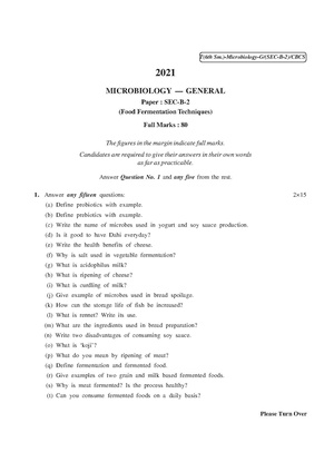 CU-2021 B.Sc. (General) Microbiology Semester-VI Paper-SEC-B-2 QP.pdf