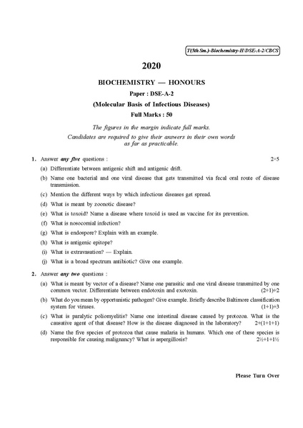 File:CU-2020 B.Sc. (Honours) Biochemistry Semester-V Paper-DSE-A-2 QP.pdf
