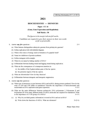 CU-2021 B.Sc. (Honours) Biochemistry Semester-5 Paper-CC-11 QP.pdf