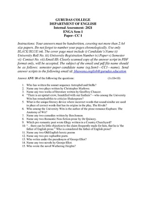 GC-2021 B.A. (Honours) English Semester-I Paper-CC-1 IA QP.pdf