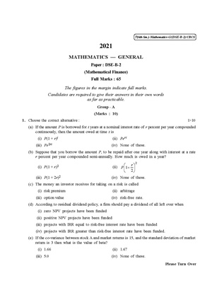 CU-2021 B.Sc. (General) Mathematics Semester-VI Paper-DSE-B-2 QP.pdf