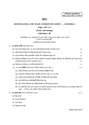 CU-2021 B.A. (General) Journalism Semester-5 Paper-SEC-A-4 QP.pdf