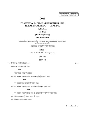 CU-2021 B. Com. (General) Product and Pricing Management Part-III Paper-M32G QP.pdf