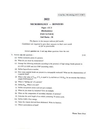 CU-2022 B.Sc. (Honours) Microbiology Semester-2 Paper-CC-3 QP.pdf