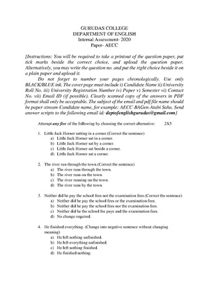 GC-2020 B.A. (General) English Semester-I Paper-AECC-1 IA QP.pdf
