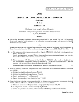 CU-2021 B. Com. (Honours) Direct Tax Part-III Paper-T32A QP.pdf