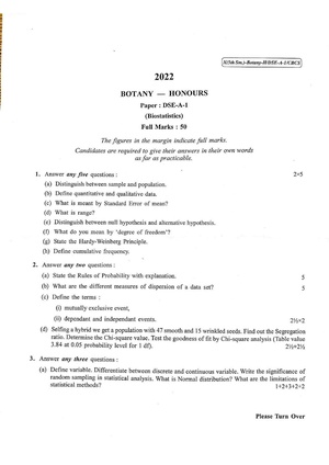 CU-2022 B.Sc. (Honours) Botany Semester-5 Paper-DSE-A-1 QP.pdf