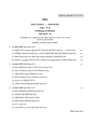 CU-2021 B.A. (Honours) Education Semester-IV Paper-CC-8 QP.pdf